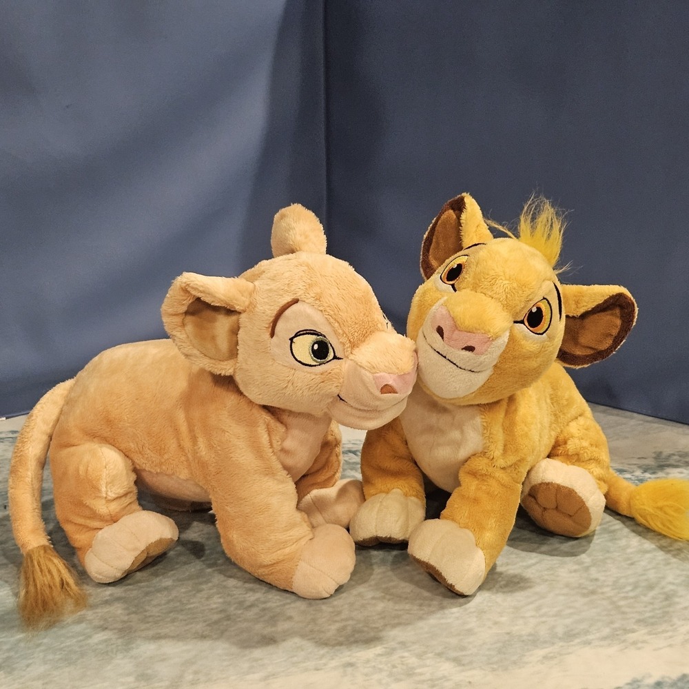 Disney‎ Lion King Simba Nala Plush Disney Store Stuffed Animal Set